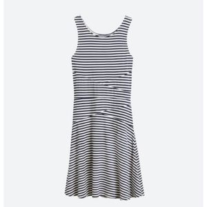 EUC Market & SPRUCE Nic knit striped dress Sleeveless navy/white Medium
